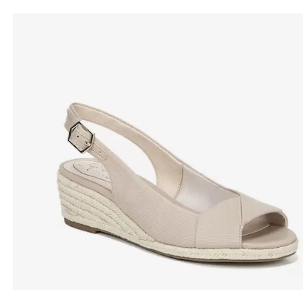 LifeStride Socialite Espadrille Wedge Sandal size 9